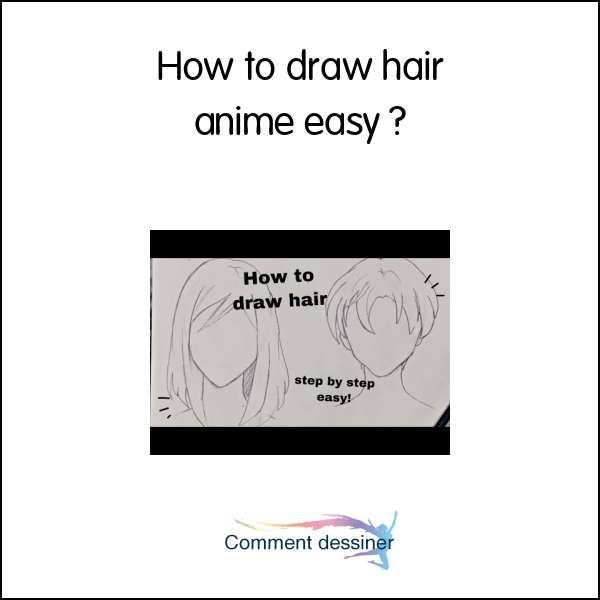 How to draw hair anime easy